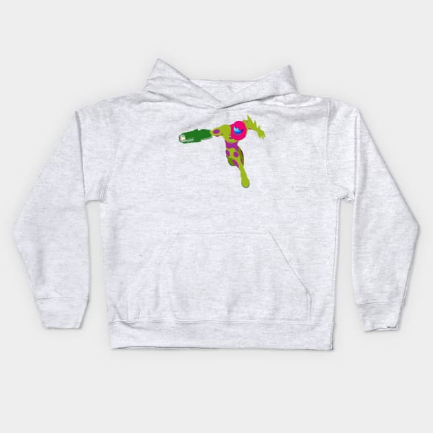 Metroid Fusion - Varia Fusion Suit Samus Kids Hoodie by turpinator